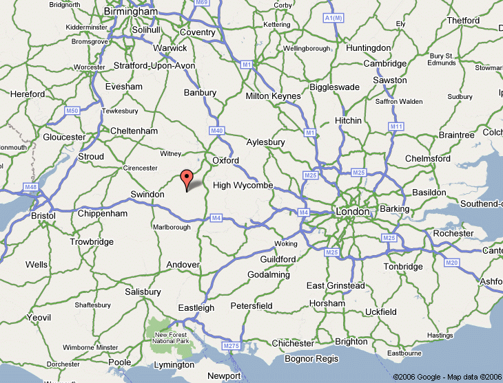 Map showing LJ Cannings location