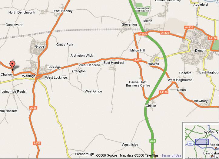 Map showing LJ Cannings location