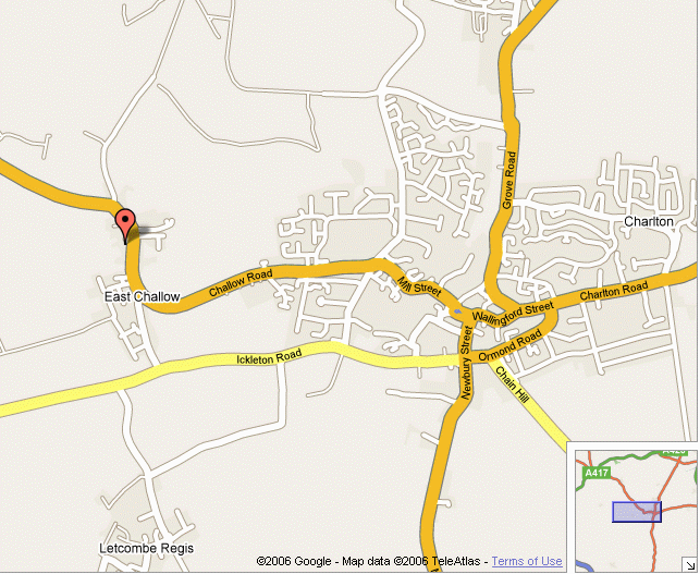 Map showing LJ Cannings location